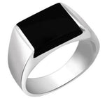 Load image into Gallery viewer, Customised Platinum Ring with Black Stone
