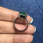 Load image into Gallery viewer, Customised Platinum Ring with Emerald
