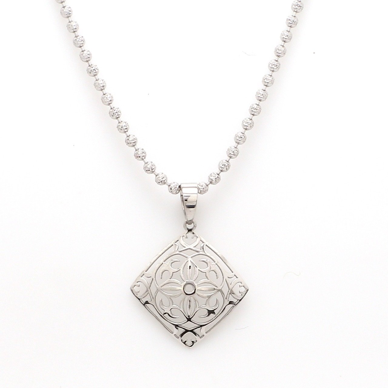 Designer Filigree Platinum Pendant for Women JL PT P 202
