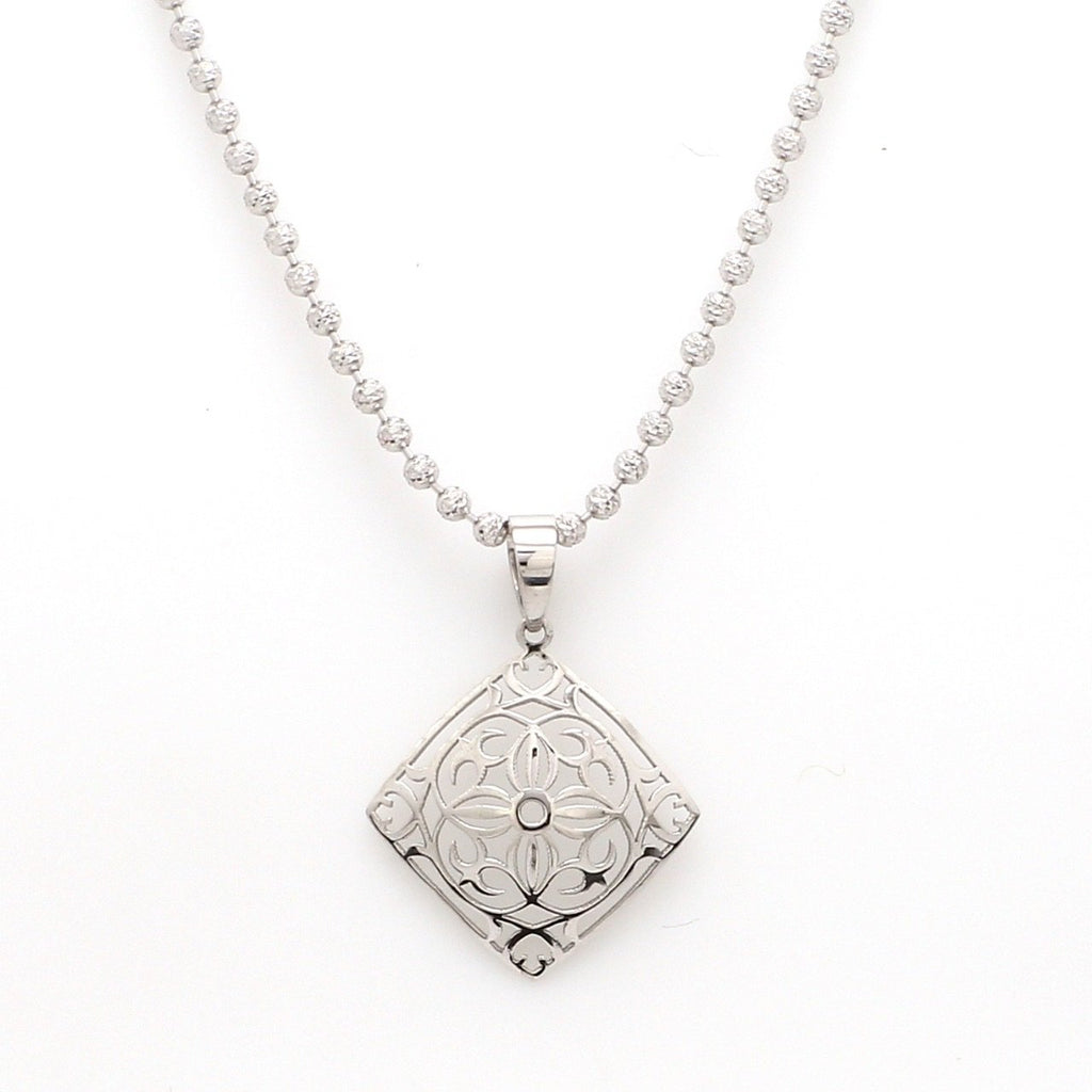 Designer Filigree Platinum Pendant for Women JL PT P 202   Jewelove.US