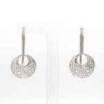 Load image into Gallery viewer, Designer Filigree Platinum Earrings for Women JL PT E 200   Jewelove.US
