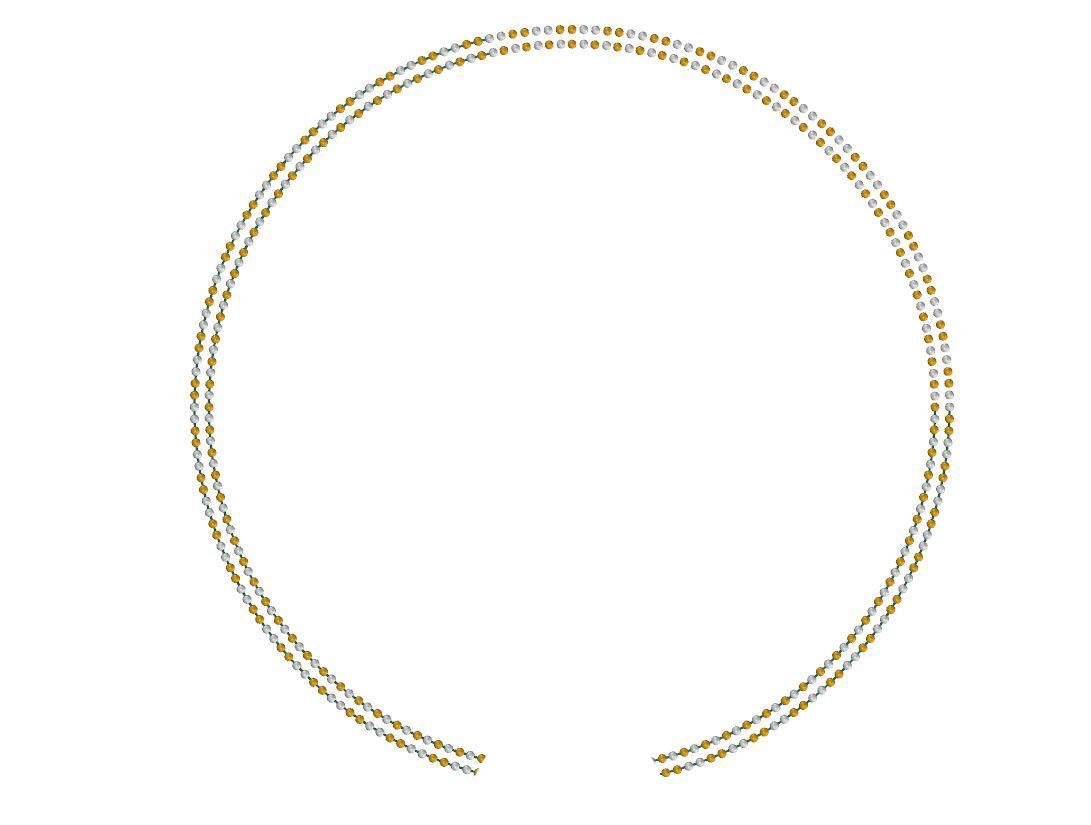 Customised Platinum Chain with Yellow Gold Rhodium JL PT CH 985