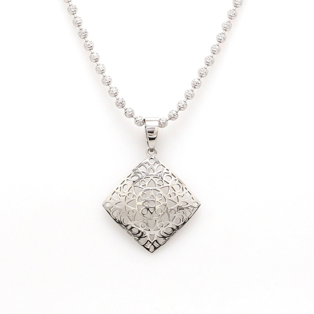 Designer Filigree Platinum Pendant for Women JL PT P 201   Jewelove.US
