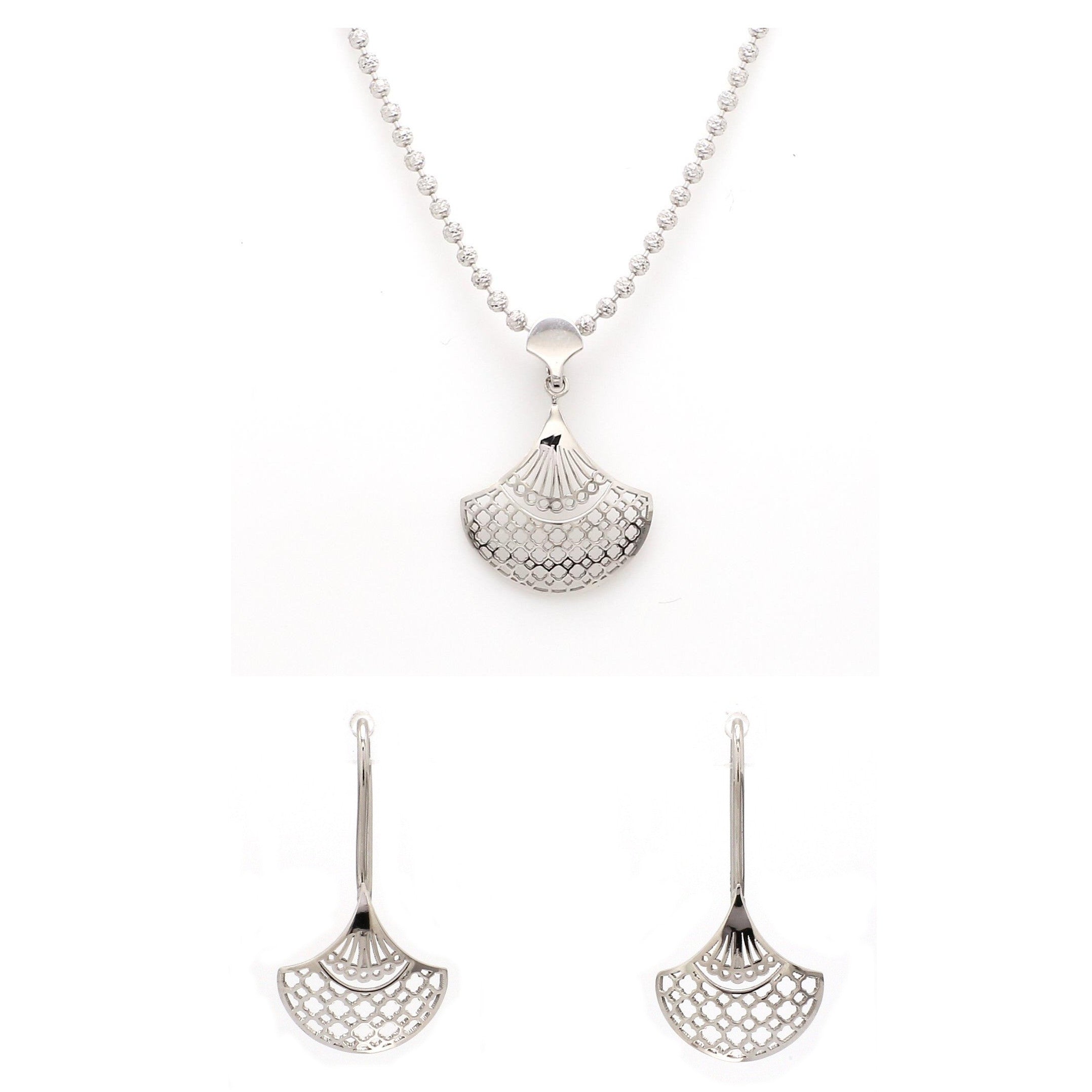 Designer Filigree Platinum Pendant Set for Women JL PT P E 206