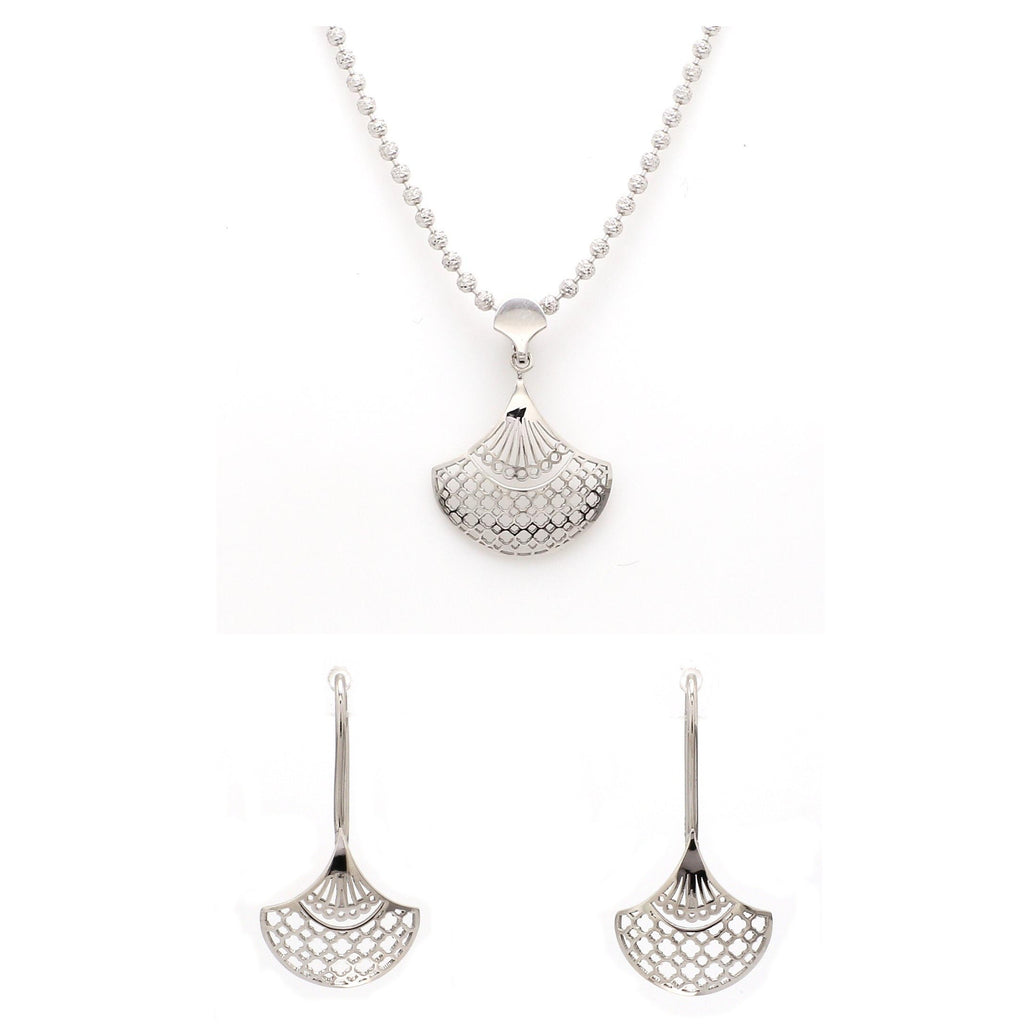 Designer Filigree Platinum Pendant Set for Women JL PT P E 206   Jewelove.US