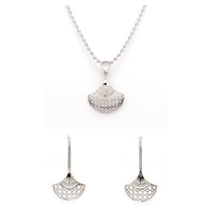 Designer Filigree Platinum Pendant Set for Women JL PT P E 206