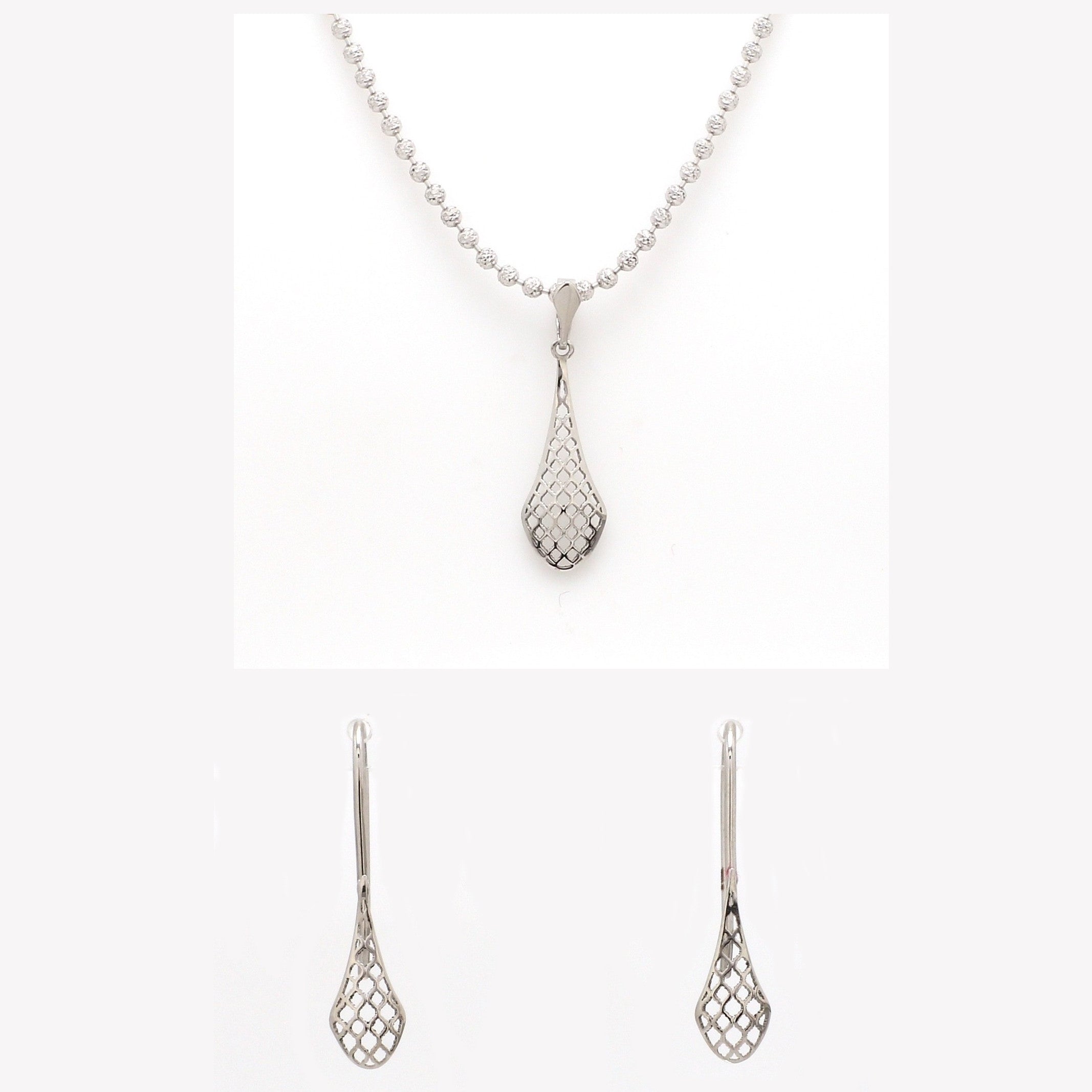 Designer Filigree Platinum Pendant Set for Women JL PT P E 198