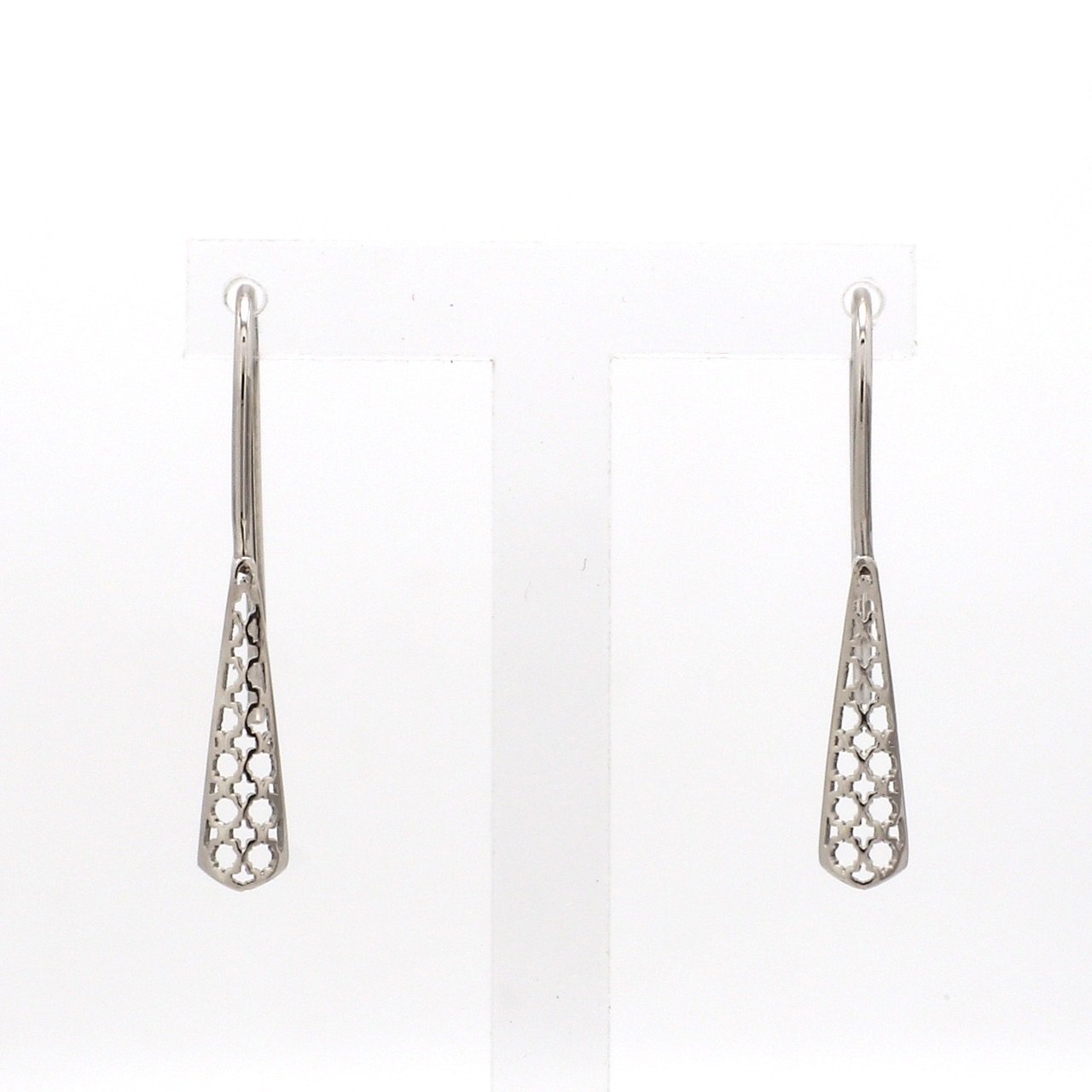 Designer Filigree Platinum Earrings for Women JL PT E 199