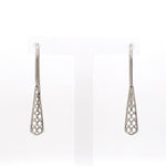 Load image into Gallery viewer, Designer Filigree Platinum Earrings for Women JL PT E 199
