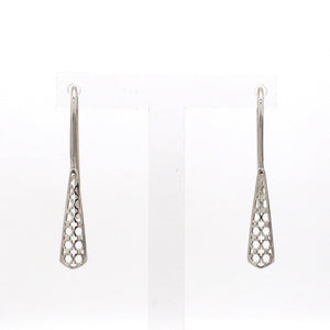 Designer Filigree Platinum Earrings for Women JL PT E 199