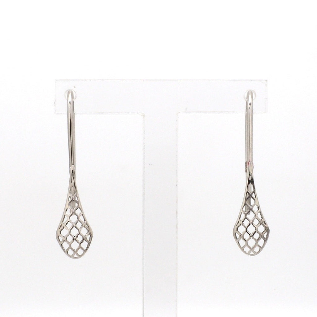 Designer Filigree Platinum Earrings for Women JL PT E 198   Jewelove.US
