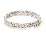 Load image into Gallery viewer, Dazzling Shiny 3-row Japanese Platinum Bracelet for Women with Diamond Cut Balls JL PTB 721
