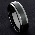 Load image into Gallery viewer, Customised Platinum Band with Black Rhodium JL PT 950   Jewelove.US
