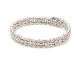 Load image into Gallery viewer, Dazzling Shiny 3-row Japanese Platinum Bracelet for Women with Diamond Cut Balls JL PTB 721
