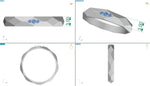 Load image into Gallery viewer, Customised Platinum Rings Order JL PT 947
