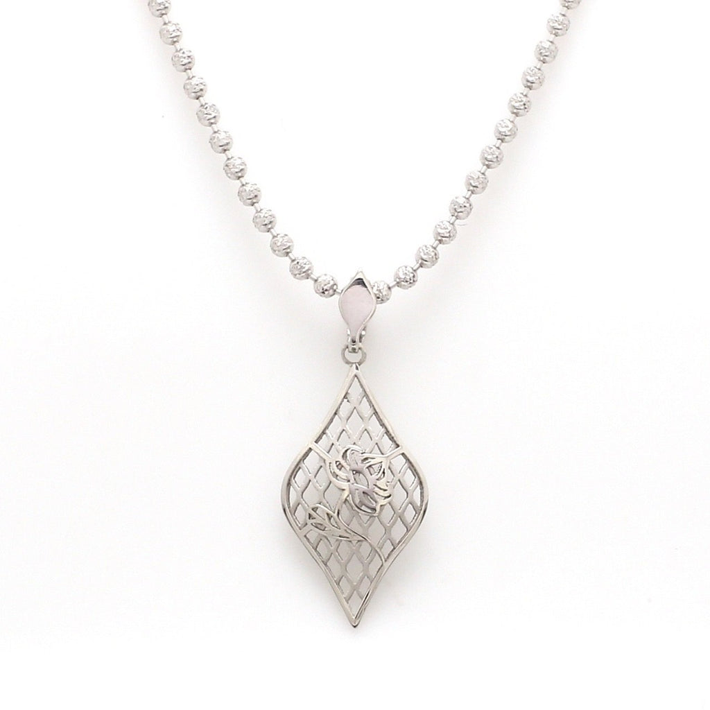 Designer Filigree Platinum Pendant for Women JL PT P 209   Jewelove.US