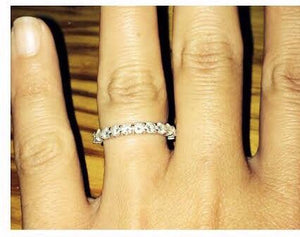 10 pointer Diamonds Half-Eternity Wedding Band for Women JL PT 918