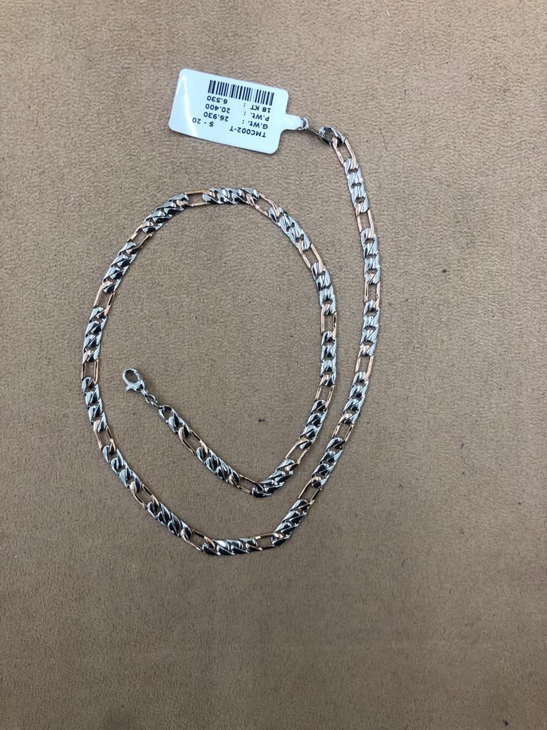 Two-tone Platinum Chain for Men JL PT CH 1070   Jewelove.US