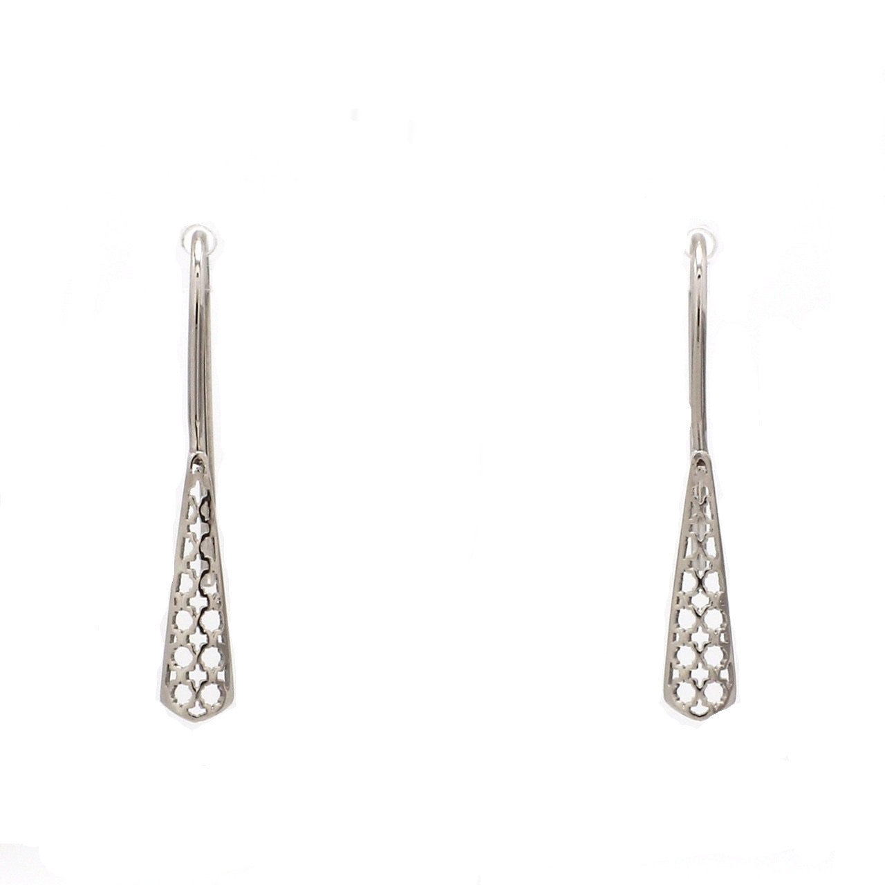 Designer Filigree Platinum Earrings for Women JL PT E 199