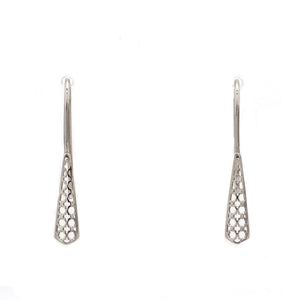Designer Filigree Platinum Earrings for Women JL PT E 199