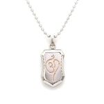 Load image into Gallery viewer, Platinum + Rose Gold Om Pendant JL PT OM   Jewelove.US
