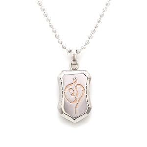 Platinum + Rose Gold Om Pendant JL PT OM   Jewelove.US