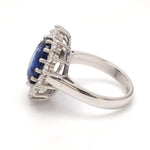 Load image into Gallery viewer, Customised 18K white gold &amp; kyanite ring with diamonds   Jewelove™
