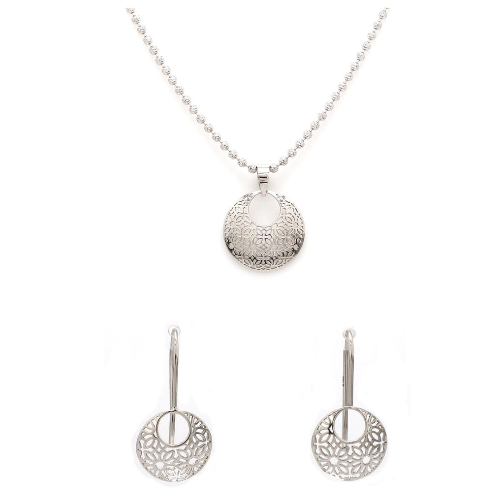 Designer Filigree Platinum Pendant Set for Women JL PT P E 200   Jewelove.US