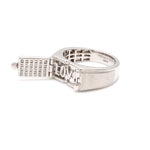 Load image into Gallery viewer, Designer 18K White Gold with Diamond Princess Cut Ring with a Openable Secret Message for Men JL PT 1009
