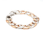 Load image into Gallery viewer, Classic Platinum &amp; Rose Gold Bracelet for Men JL PTB 751   Jewelove.US
