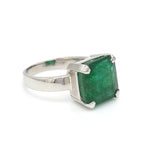 Load image into Gallery viewer, Customised Platinum Ring with Emerald
