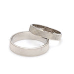 Load image into Gallery viewer, Designer Textured Platinum Couple Rings JL PT 1109   Jewelove
