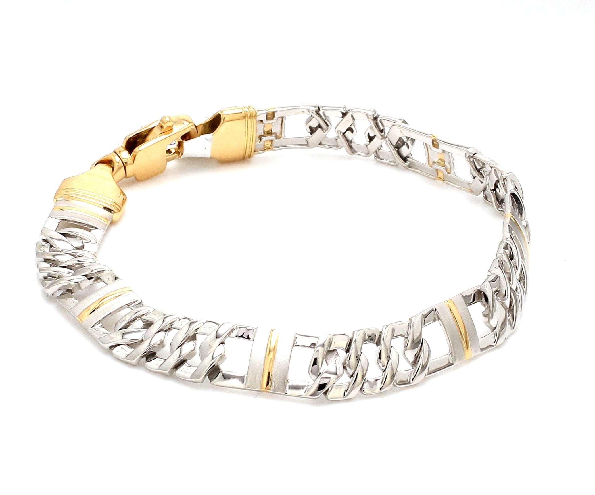 Designer Platinum & Yellow Gold Bracelet for Men JL PTB 750