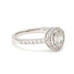 Load image into Gallery viewer, Oval Solitaire-Look Platinum Diamond Ring for Women JL PT 1004   Jewelove
