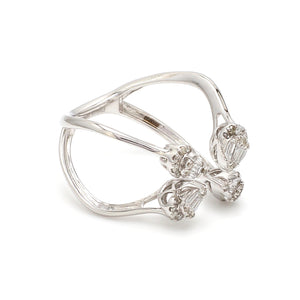Designer Platinum Baguette Diamond Ring for Women JL PT 1007   Jewelove