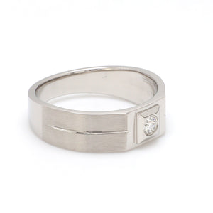 Diamond Platinum Ring for Men JL PT 1110   Jewelove.US