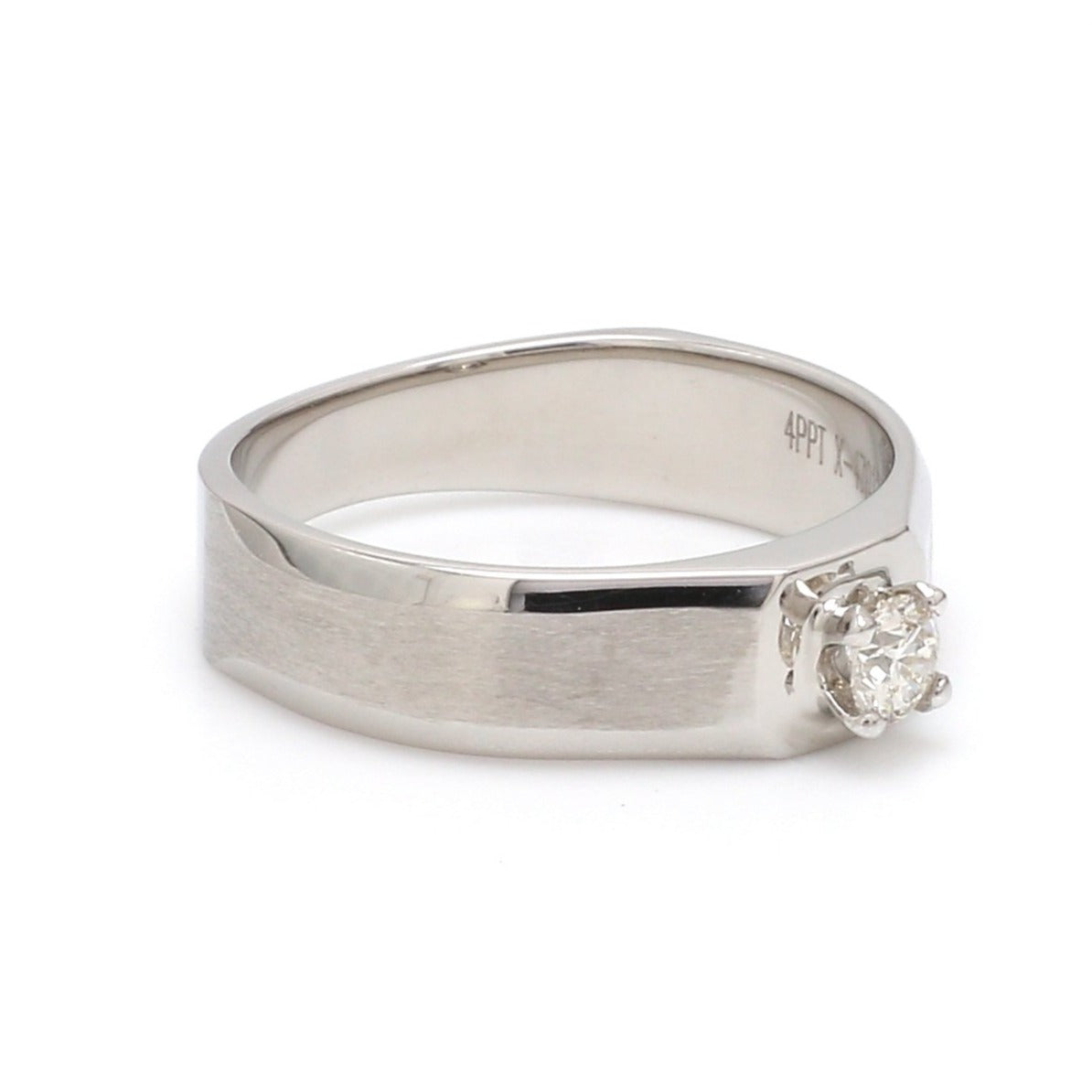 Platinum Solitaire Couple Rings JL PT 983