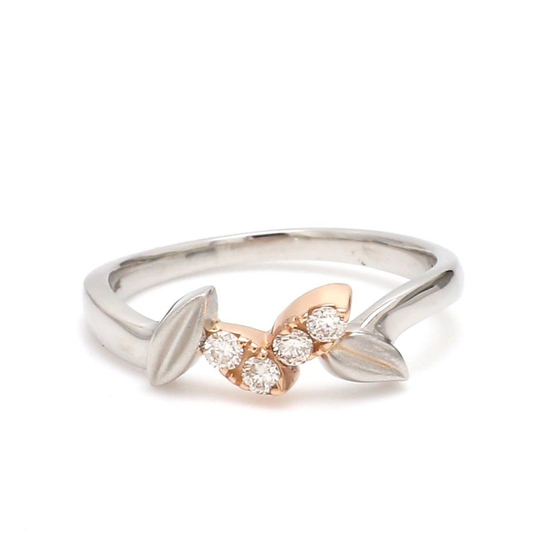 Platinum & Rose Gold Couple Rings JL PT 999