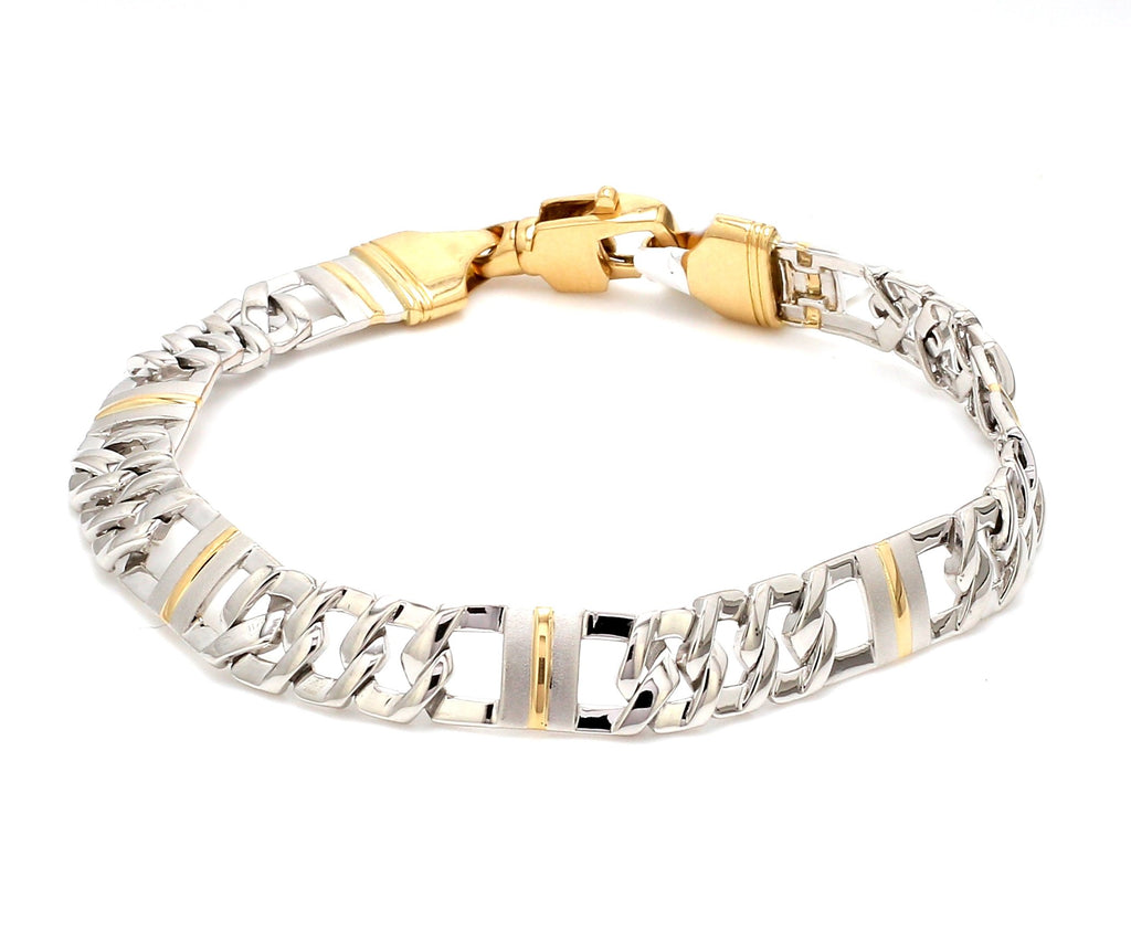 Designer Platinum & Yellow Gold Bracelet for Men JL PTB 750   Jewelove.US