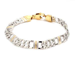 Designer Platinum & Yellow Gold Bracelet for Men JL PTB 750