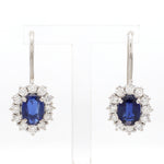Load image into Gallery viewer, Customised 14K White Gold Kyanite Earrings with diamonds   Jewelove.US
