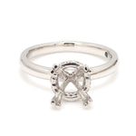 Load image into Gallery viewer, Platinum Solitaire Semi-Mounting Ring for Women   Jewelove.US
