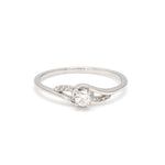 Load image into Gallery viewer, Designer Platinum Solitaire Ring with Diamond Accents JL PT 969   Jewelove.US
