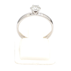20 Pointer Classic 6 Prong Solitaire Ring made in Platinum SKU 0012-A