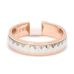 Load image into Gallery viewer, Designer Platinum &amp; Rose Gold Ring for Women JL PT 1122
