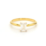 Load image into Gallery viewer, 0.70 cts. Emerald cut solitaire 18k Gold Ring for Women   Jewelove
