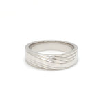 Load image into Gallery viewer, Front View of Unisex Platinum Plain Women&#39;s Rings JL PT 1153
