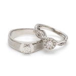 Load image into Gallery viewer, Platinum Solitaire Couple Rings JL PT 983   Jewelove
