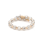 Load image into Gallery viewer, Japanese Flexible Platinum &amp; 18K Rose Gold Ring with Diamond Cut Balls JL PT 1072
