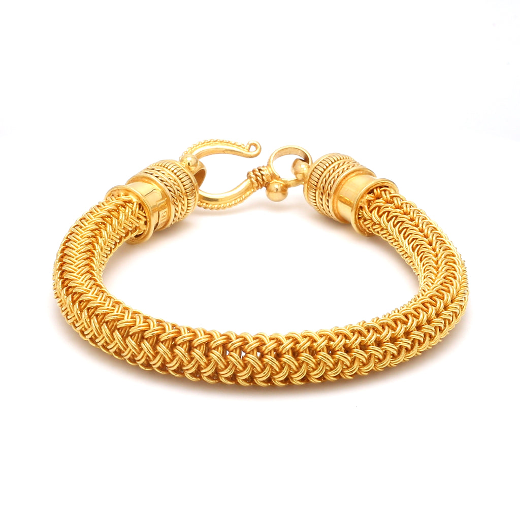 22K Yellow Gold Bracelet for Men JL AU   Jewelove.US